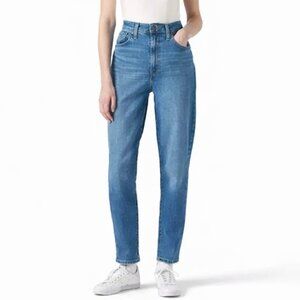 LEVI'S High Waisted Mom Jeans 28" Tapered Leg Stretch Medium Blue Women's 27